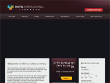 Tablet Screenshot of lynnwoodhotelinternational.com